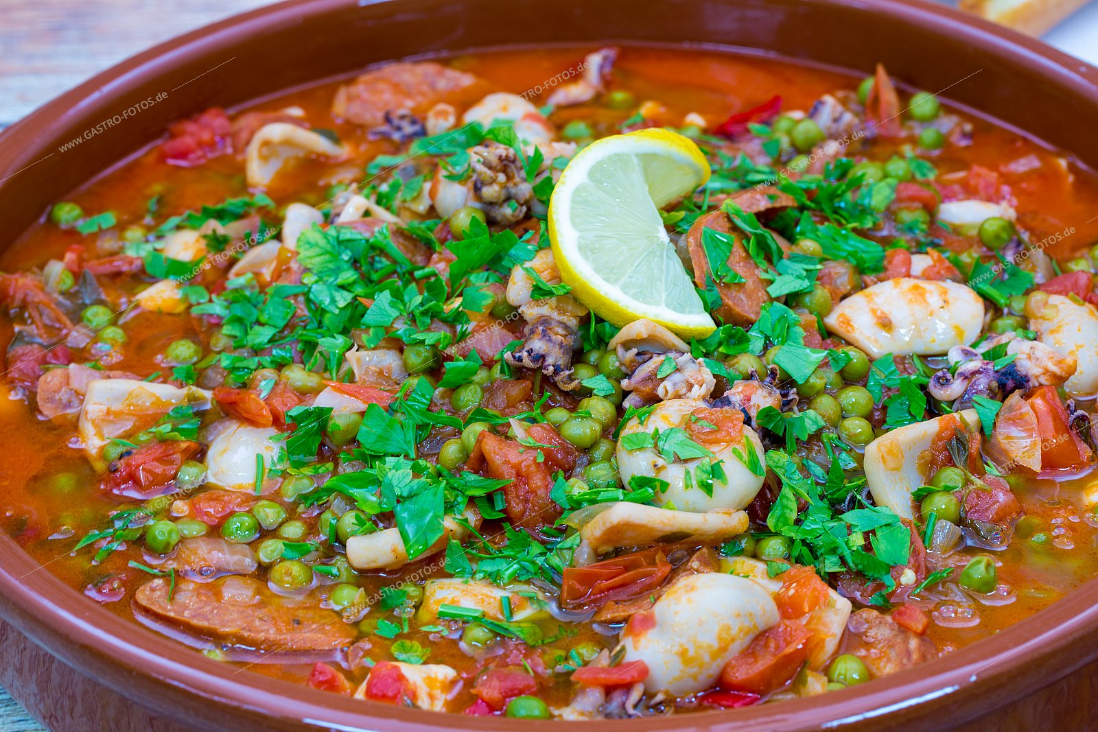 Calamari-Eintopf "Jardineira de Choquinhos" - Suppen & Eintöpfe mit Meeresfrüchten