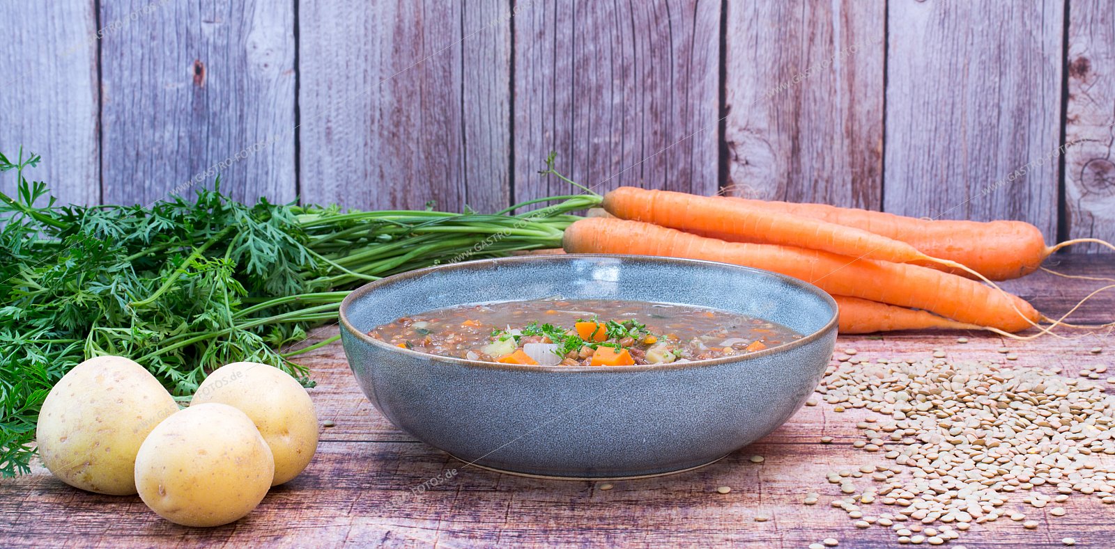 Linseneintopf - Suppen & Eintöpfe mit Gemüseeinlage